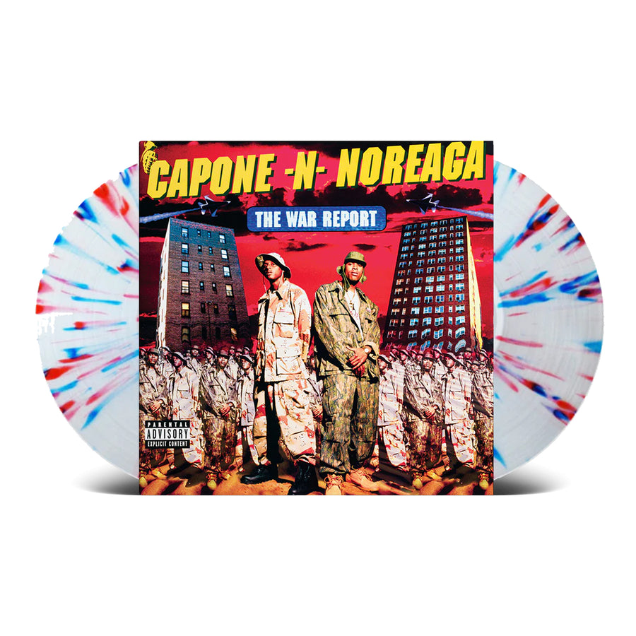 Capone-N-Noreaga - The War Report (2xLP - Clear Vinyl with Red & Blue Splatter)