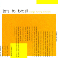 Jets To Brazil - Orange Rhyming Dictionary (2xLP)