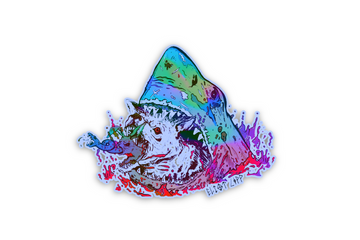 Eliot Lipp - Shark Wolf Rabbit Snake Holographic Sticker