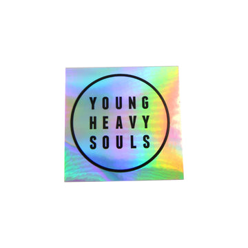 Young Heavy Souls Holographic Sticker (Circular)